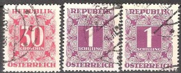 AUSTRIA   # STAMPS FROM YEAR 1949 " STANLEY GIBBONS D1185 D1193" - Portomarken