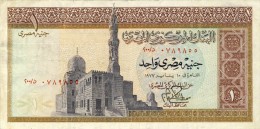 BILLET # EGYPTE # 1 LIVRE  # 1967 A 1978  # CIRCULE  #  PICK 40 # - Aegypten