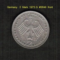 GERMANY   2  MARK  1973 G  (KM # 124) - 2 Mark