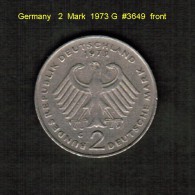 GERMANY   2  MARK  1973 G  (KM # 124) - 2 Marcos