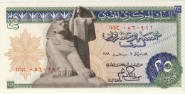 BILLET # EGYPTE # 25 PIASTRES  # 1976 A 1978  # NEUF  #  PICK 43 # - Egypte