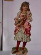 "" JOLI   DECOUPI   GAUFRE  //  FILLETTE - INSTRUMENT  DE  MUSIQUE  "" 14  Cm   -- - Children