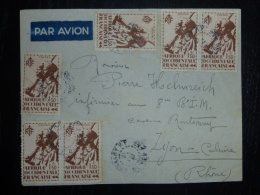 LETTRE DE CONAKRY  GUINEE  POUR LA FRANCE PAR AVION BON AFFRANCHISSEMENT COVER COLONIE WW2 39/45 - Covers & Documents