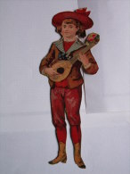 "" JOLI  DECOUPI   GAUFRE  //  GARCONNETS  TENUE  --  Instrument  De  Musique "" 12  Cm - Infantes