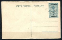 3186 - RUANDA-URUNDI - Ganzsachen-Postkarte "De Lufira - Waadbare Plaats" (Altersspuren) - Stationary Postcard - Interi Postali