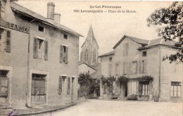 LATRONQUIERE PLACE DE LA MAIRIE COMMERCES 1913 - Latronquiere