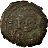 Monnaie, Maurice Tibère, Decanummium, Constantinople, TTB+, Cuivre - Byzantines