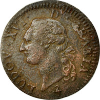 Monnaie, France, Louis XVI, Sol Ou Sou, Sol, 1791, Paris, TB+, Cuivre - 1774-1791 Luigi XVI