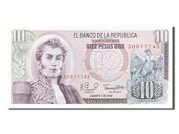 Billet, Colombie, 10 Pesos Oro, 1980, 1980-08-07, NEUF - Kolumbien