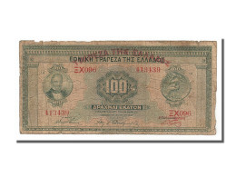 Billet, Grèce, 100 Drachmai, 1927, 1927-06-14, B+ - Grèce