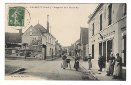 EURE-ET-LOIR  /  VILLEMEUX  /  PERSPECTIVE  DE  LA  GRANDE-RUE  ( Personnages Devant Tabac ) /  Edit.  FOUCAULT   N° 18 - Villemeux-sur-Eure