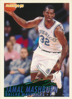 Basket, NBA, Fleer 94/95 : JAMAL MASHBURN, DALLAS MAVERICKS, N° 51 - 1990-1999