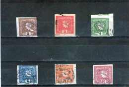 1916 - Timbres Pour Journaux  Mi 212/216 Et Yv 20/24 édition Complète Avec 2 H ROUGE - Dagbladen