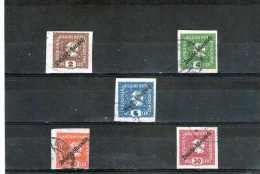 1919 - Timbres Pour Journaux  Mi No 247/251 Avecsurcharge - Dagbladen