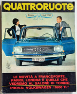 QUATTRORUOTE  N. 118   DEL   OTTOBRE 1965 (CART 65) - Motores