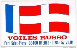 Sticker Autocollant " VOILES BRUSSO " à Port Saint Pierre Hyères 83 Var - Autres & Non Classés