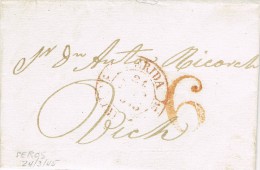 6903. Carta Entera Pre Filatelica SERÓS (Lerida) 1845 - ...-1850 Prefilatelia