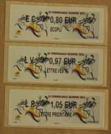 Lis01 Vignettes LISA  EC 0.80 ,  LV 0 97  ,  LP 1.05   :  QUIMPER 2013 Le Cornouaille - 2010-... Illustrated Franking Labels