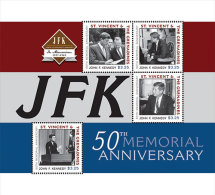 ST VINCENT 2013 - 50e Ann De La Mort De J.F.Kennedy  - Feuillet Neuf // Mnh - Kennedy (John F.)