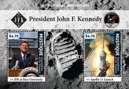 ST VINCENT MUSTIQUE 2013 - 50e Ann De La Mort De J.F.Kennedy  -  BF Neuf // Mnh - Kennedy (John F.)