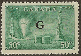 CANADA 1950 50c Official SG O188 HM #AO236 - Opdrukken