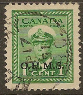 CANADA 1949 1c Official SG O162 U #AO244 - Sobrecargados