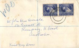 (355) Registered FDC Cover Posted From South Africa To Australia - 1943 - Briefe U. Dokumente