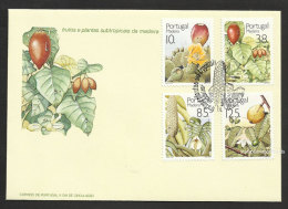 Portugal Madère Fruits Cactus FDC 1992 Portugal Madeira - Cactusses