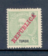 ! ! Timor - 1911 D. Carlos 2 A - Af. 114 - MH - Timor