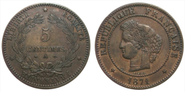 5 Centimes 1871 A (France) - 5 Centimes