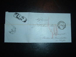 LETTRE (PLI) DATEE COLN 1er FEVRIER 1863 POUR LA SUISSE + CACHET 1 2 COLN B..NHOF 5-G N + HEINRICH FABRY - Autres & Non Classés