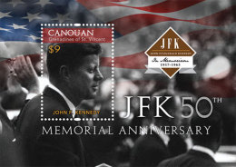 ST VINCENT CANOUAN 2013 - 50e Ann De La Mort De J.F.Kennedy  -  BF Neuf // Mnh - Kennedy (John F.)