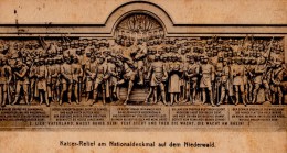 NIEDERWALD  Kalser Relief Am Nationaldenkmal  Carte écrite Timbrée - Rheingau