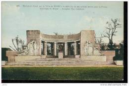 MONUMENT ELEVE PAR LA VILLE DE REIMS A LA MEMOIRE DE SES ENFANTS MORTS POUR LA FRANCE ,COULEUR REF  6453 - Monuments Aux Morts