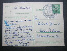 1957 ,   EUTIN  , Sonderstempel  Auf Karte - Brieven En Documenten