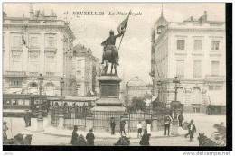 BRUXELLES ET SES TRAMWAYS PLACE ROYALE,A VOIR !! REF 6425 - Trasporto Pubblico Stradale