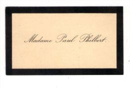 Carte De Visite , Madame Paul Philbert - Visitenkarten