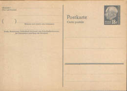 OPD Saarbrüken/Germany - Postkarte  1957,unizirkuliert  P49,12 F Dunkelgrau,Heuss-Kopf - Entiers Postaux