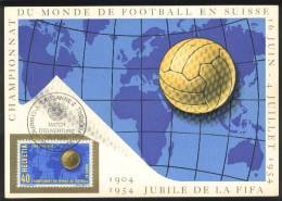 1954  Suisse Svizzera  Football Soccer Calcio 2 Cartes Maximum  Ouverture  Cloture TB - 1954 – Schweiz