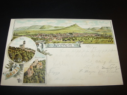 GRUSS AUS KIRCHHEIM TECK 1897  Nach GÖPPINGEN - Kirchheim