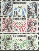 CSR 1988-2941-3 OLYMPIC GAMES CALGARI, CZECHOSLOVAKAI, 1 X 3v, MNH - Winter 1988: Calgary