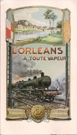 L'ORLEANS A TOUTE VAPEUR REPRINT De L'original De 1909 Reédité En 1978 - Spoorwegen En Trams