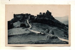 Rochemaure Pres Le Teil Dans Les Années 40 Vue D'ensemble Des Ruines Du Vieux Chateau Ecrite En 1948 - Rochemaure