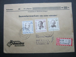 1959, Einschreiben - Storia Postale