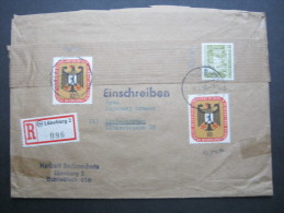 1956, Einschreiben  , Dreiseitig Geöffnet - Cartas & Documentos