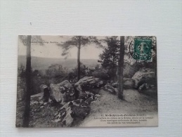 91 Saint Sulpice De Favieres Les Rochers Du Coteau De La Biche Situés Sur Le Sommet D'une Montagne 14 X 9 - Saint Sulpice De Favieres