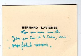 Carte De Visite , BERNARD LAVIGNES - Tarjetas De Visita