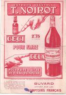 Buvard Extrait Végétaux T. Noirot Ceci Pour Faire Cela Offert Par Le Comptoir Français Des Années 1950 - Drank & Bier