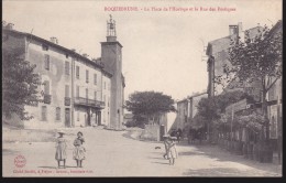 CPA - (83) Roquebrune - La Place De L´horloge Et La Rue Des Portiques - Roquebrune-sur-Argens