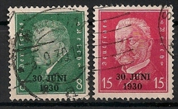 Allemagne. 1932. N° 426 A Et B. Oblit. - Altri & Non Classificati